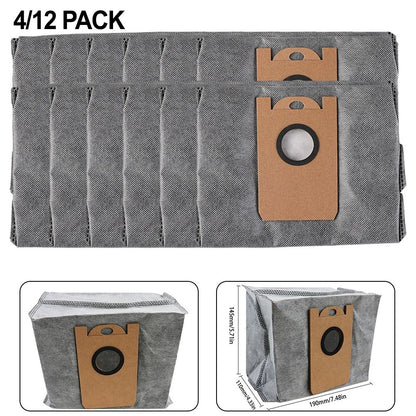 Set of 12 Suction Station Vacuum Cleaner Dust Bags for Eufy