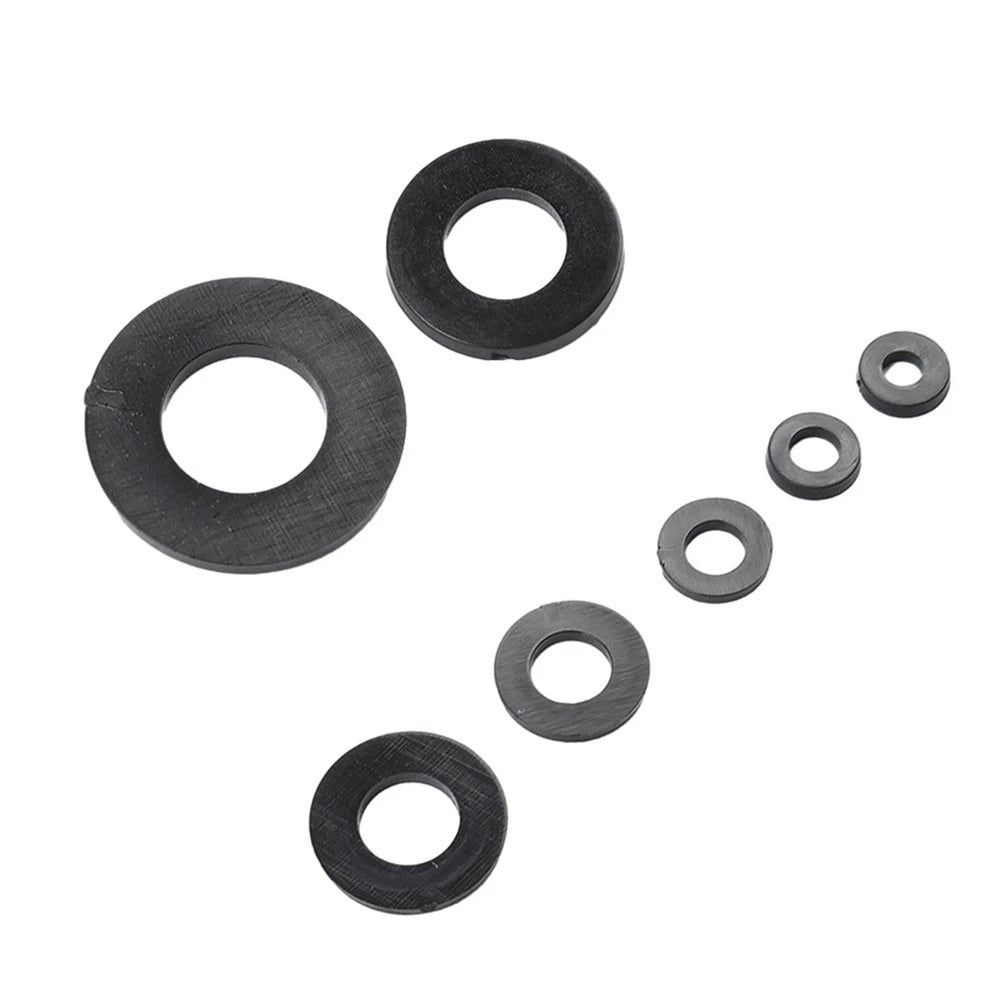 350PCS Nylon Flat Washers Set for Various Applications (M2 M8 Sizes)