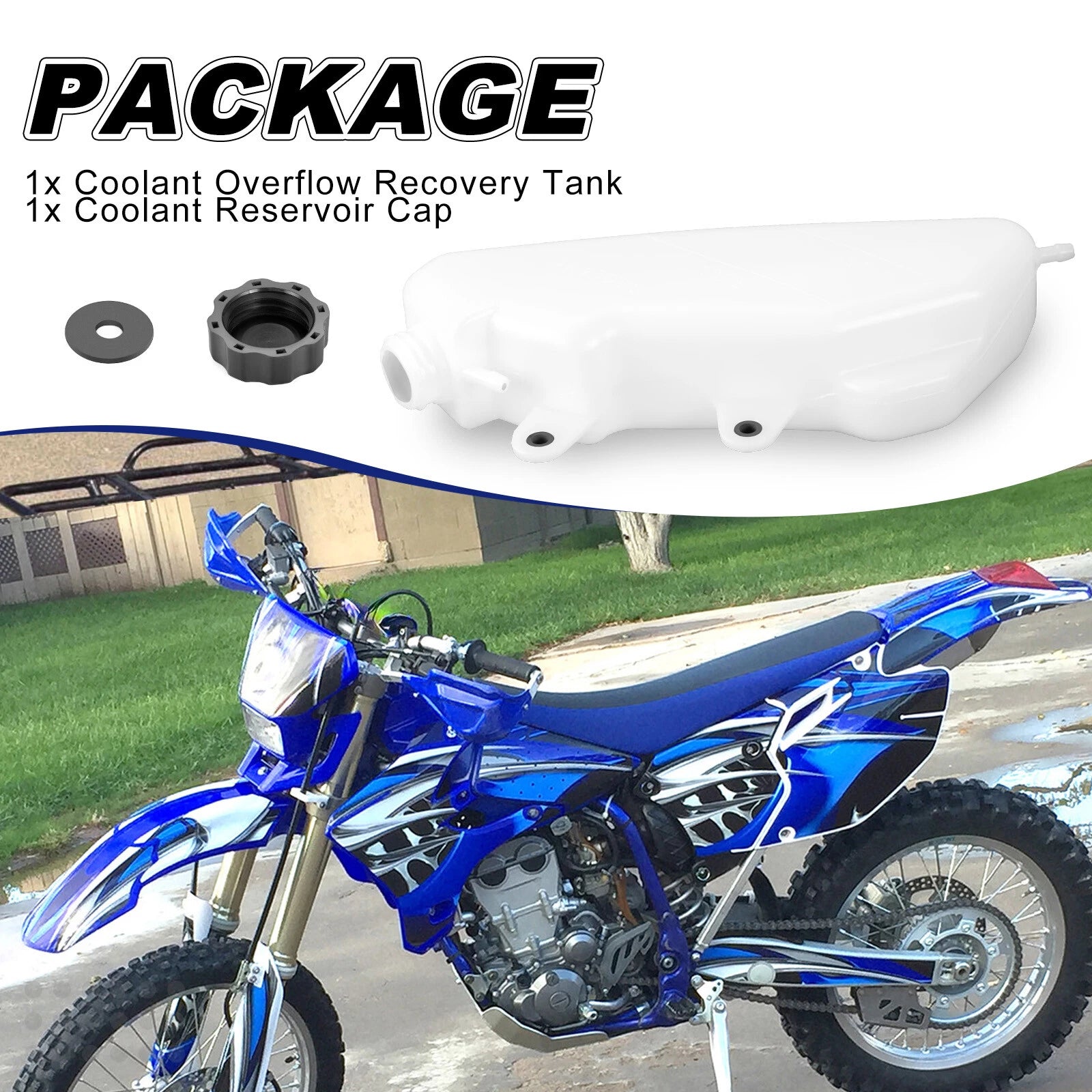 Coolant Overflow Recovery Tank for Yamaha WR 250F 400F 426F 450F (2001–2006)