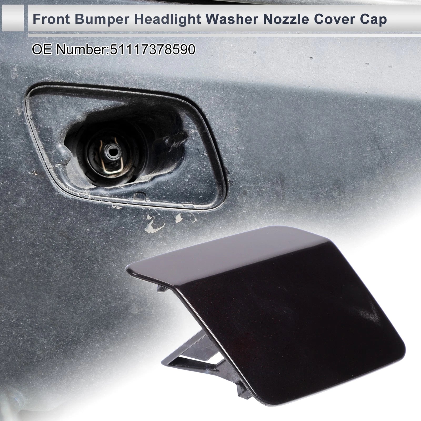 Front Right Headlight Washer Nozzle Cover Cap for BMW X5 F15 (2014–2018)