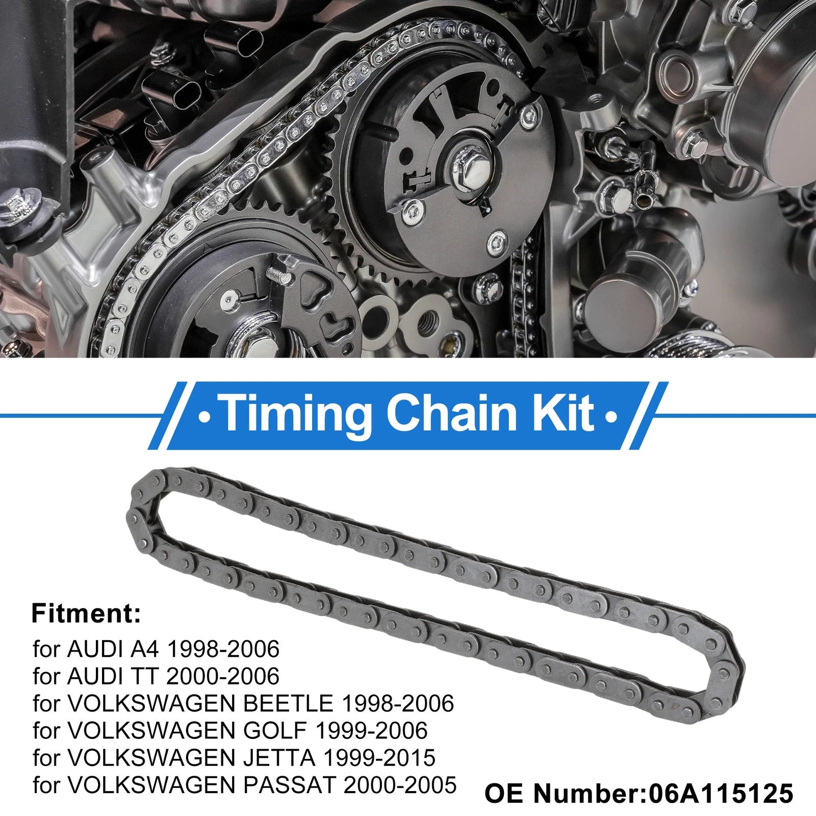 Timing Chain Kit for Audi A4 (1998–2006) No. 06A115125