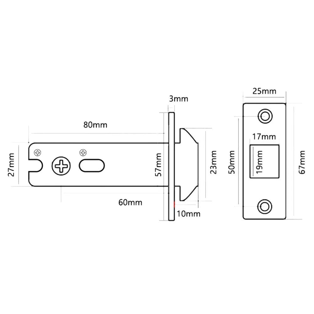 Indication Lock for Moving Doors - Red and Green
