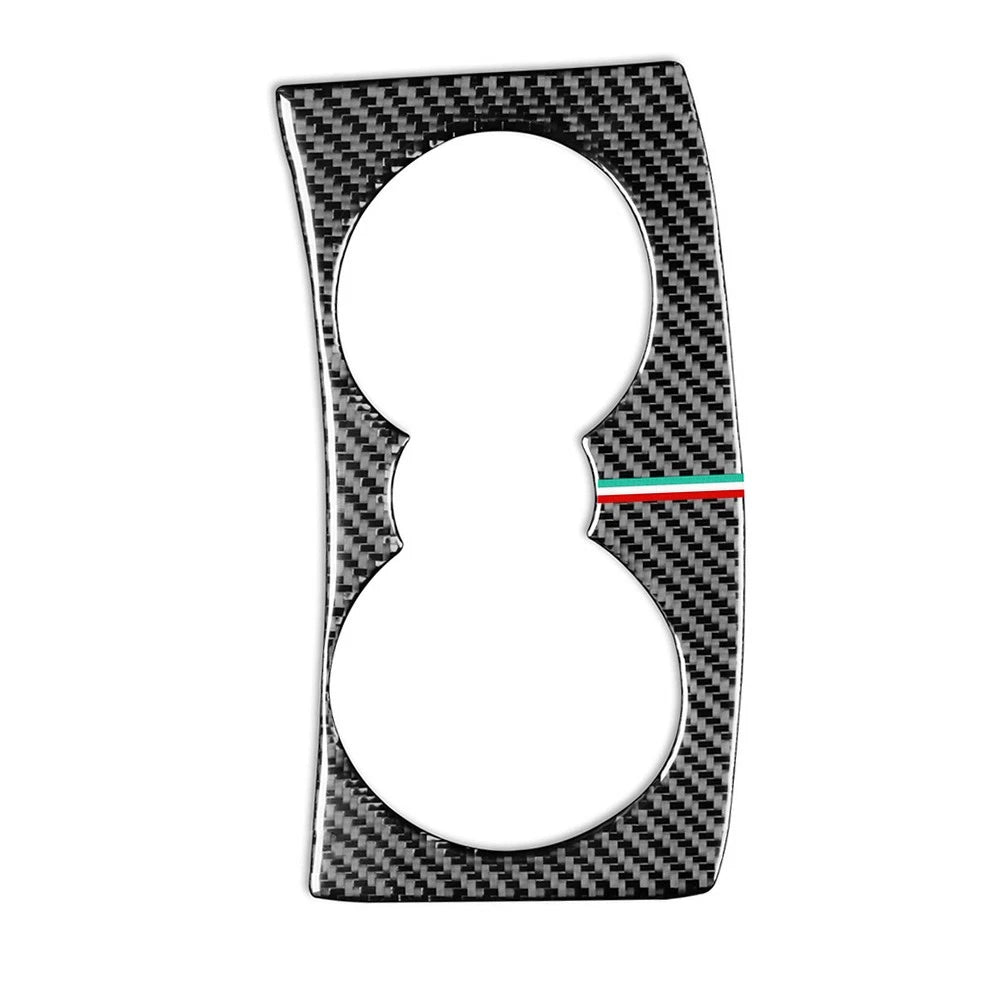 Interior Water Cup Holder Panel Cover Trim for Alfa Romeo Giulia (2017–2019)