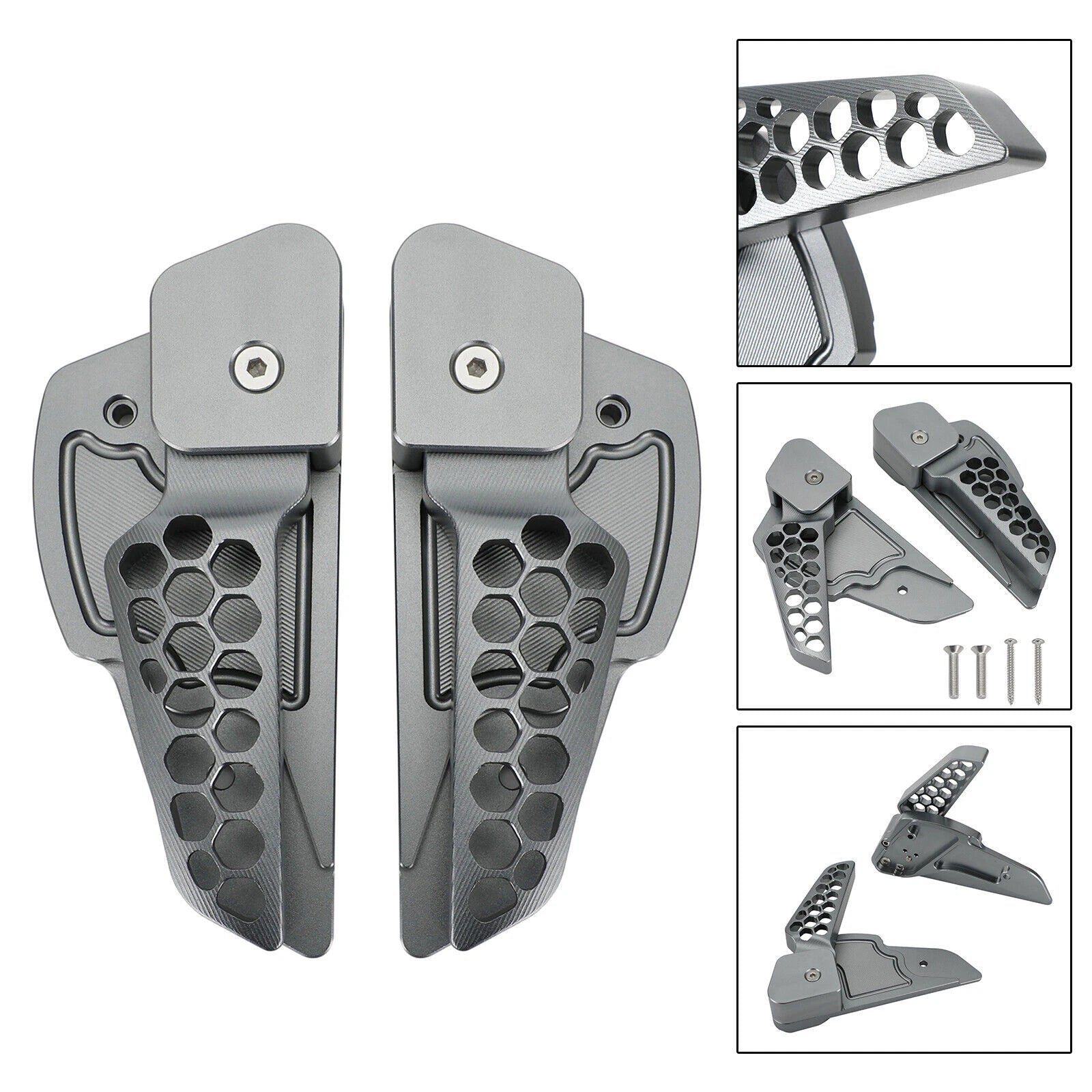 Rear Footrests Foot Pegs for Vespa Primavera/Sprint 125 150 (2017–2020)