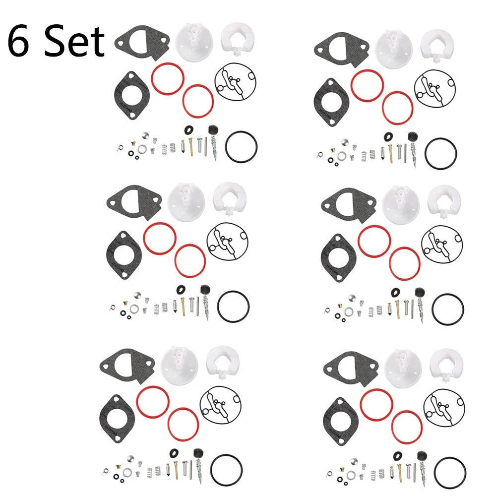 Set of 6 Carburetor Overhaul Repair Kits for Briggs & Stratton 796184