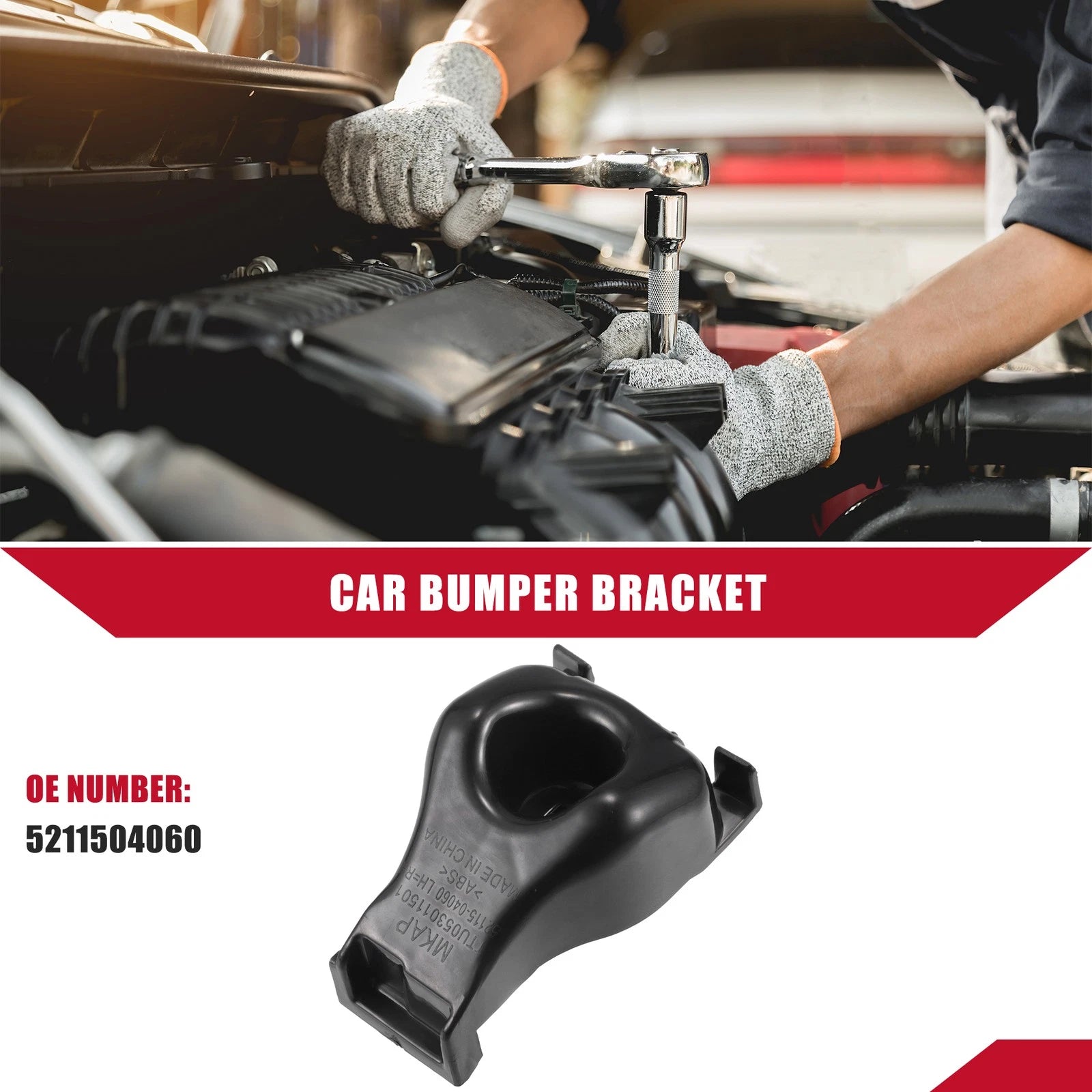 Bumper Bracket Front Left Right Replacement for Toyota Tacoma (2005–2015)