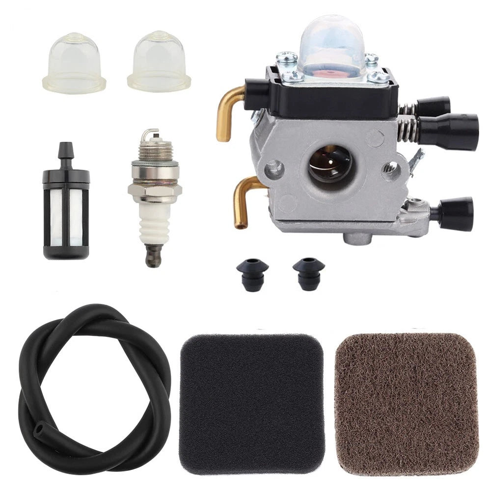 Carburetor Air Filter Kit for STIHL FS38 FS45 FS46 FS55 KM55 FS45C FC55 (No Year)