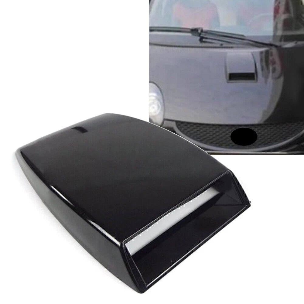 Air Flow Intake Hood Scoop Vent for Universal Cars (Black)