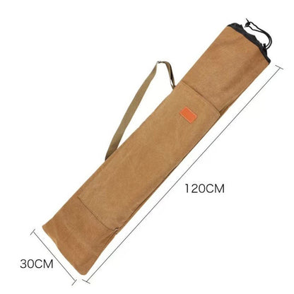 Large Capacity Waterproof Canvas Fishing Rod Bag