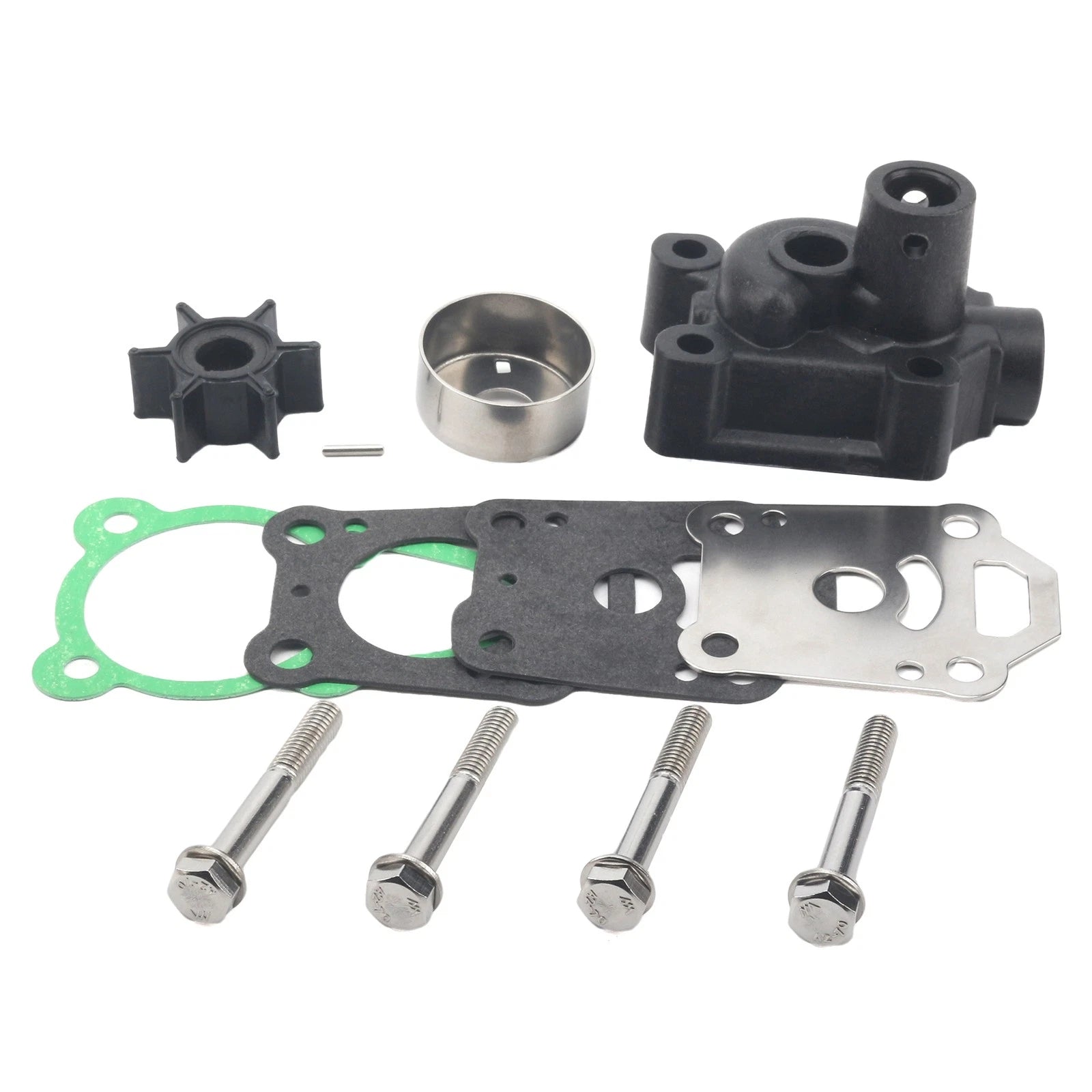 Water Pump Repair Impeller Kit for Nissan Tohatsu 4 5 6 HP Engine (N/A) 369-87322-0