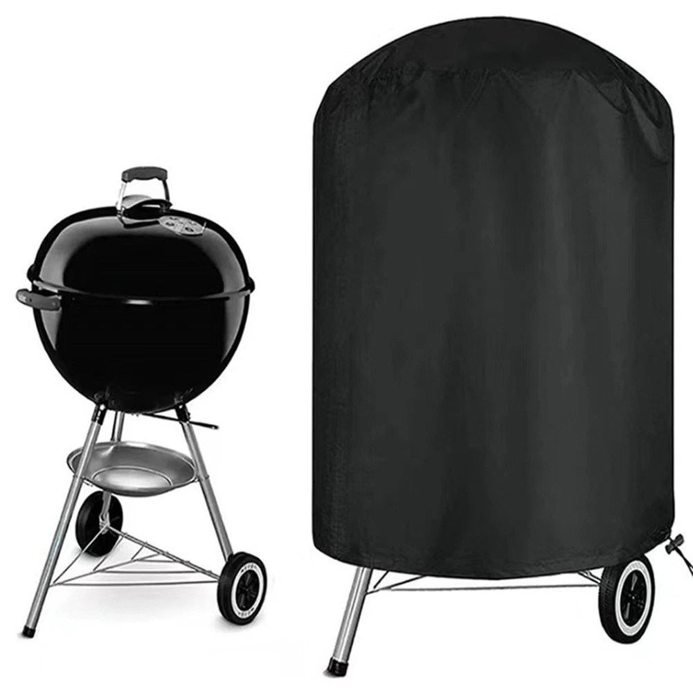 Round Grill Cover for Universal Fit (210D Oxford Cloth, Waterproof)