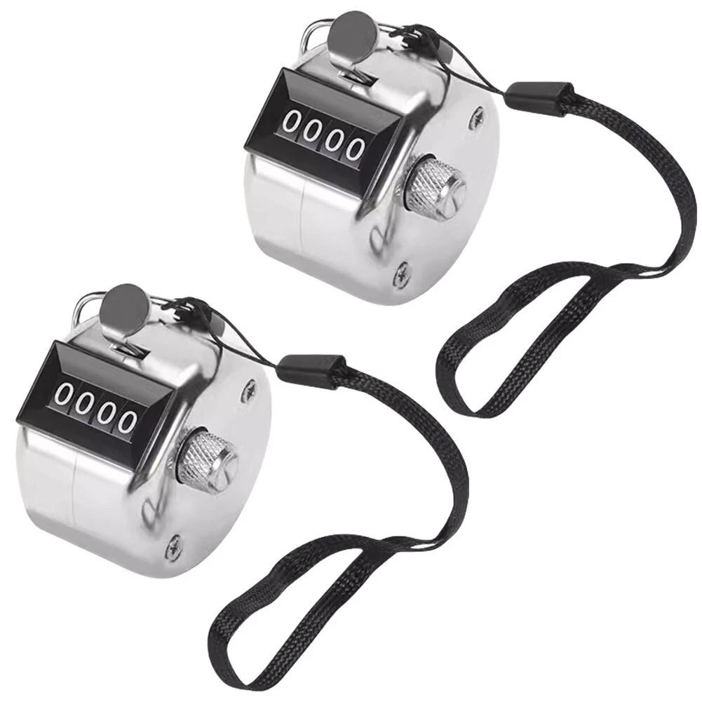 2X Manual Handheld Click Counter 4 Digit Tally for Scorekeeping