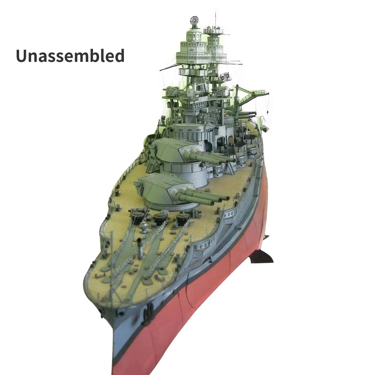 USS Arizona BB-39 Paper Model DIY Kit (1/250 Scale)