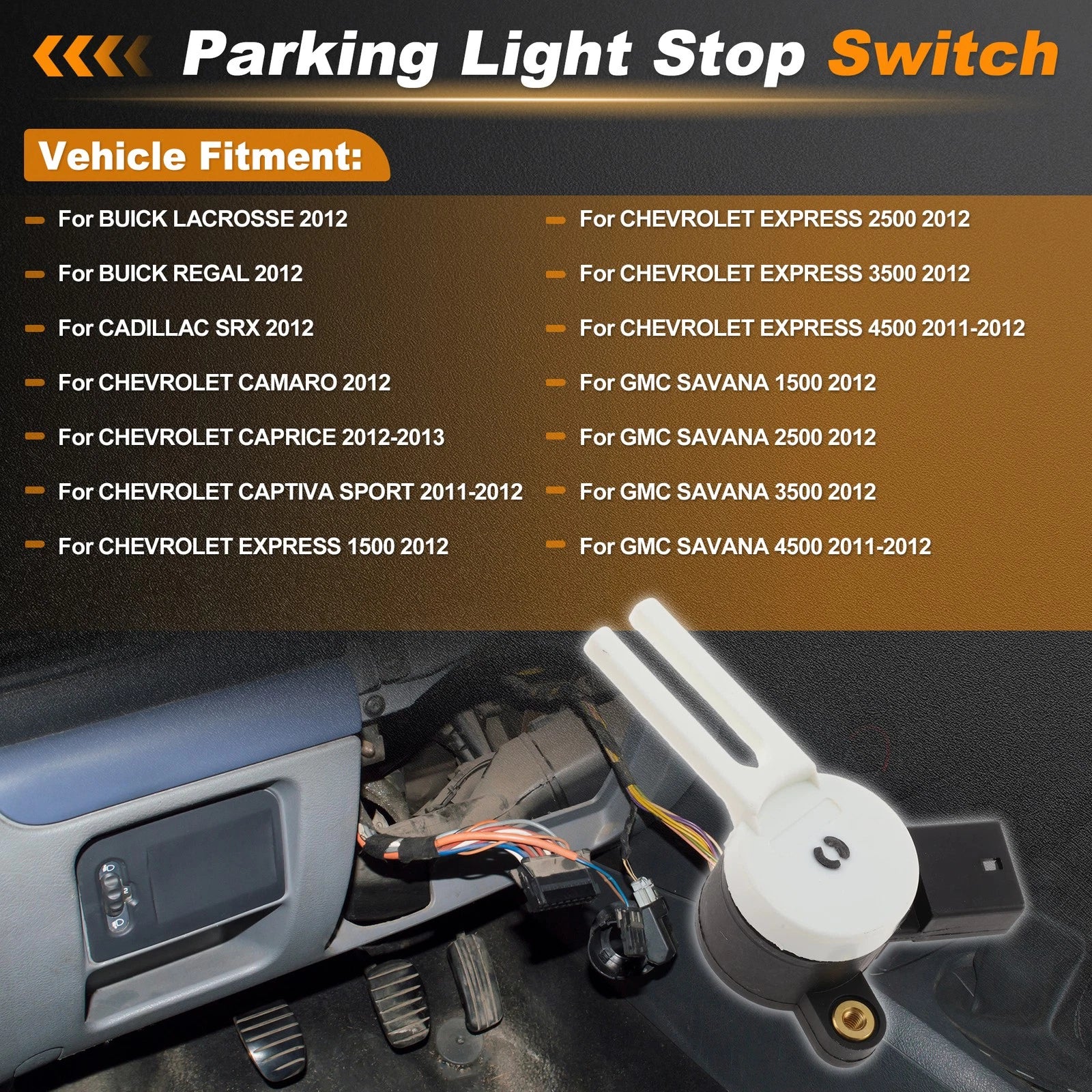 Brake Light Switch for Buick LaCrosse 12–16 Parking Stop Lamp Switch