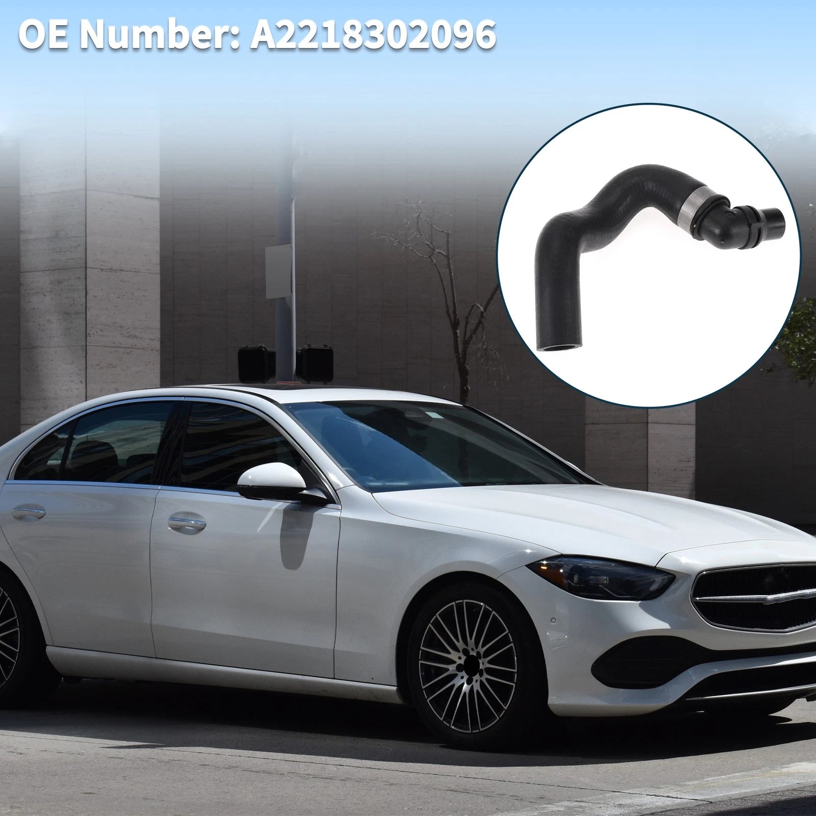 Radiator Coolant Hose Replacement for Mercedes-Benz S550 (2007–2011) Rubber