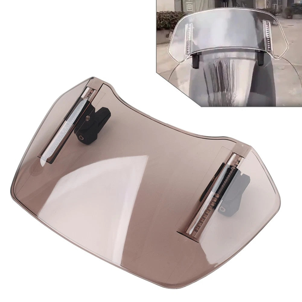 Adjustable Windshield Spoiler for Tan Motorcycle
