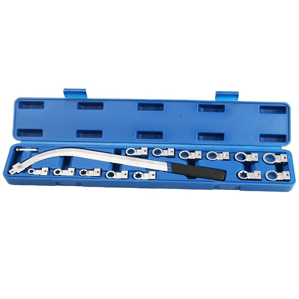 15-Piece Auto Fan Wrench Kit for Tight For Engine Compartment Applications