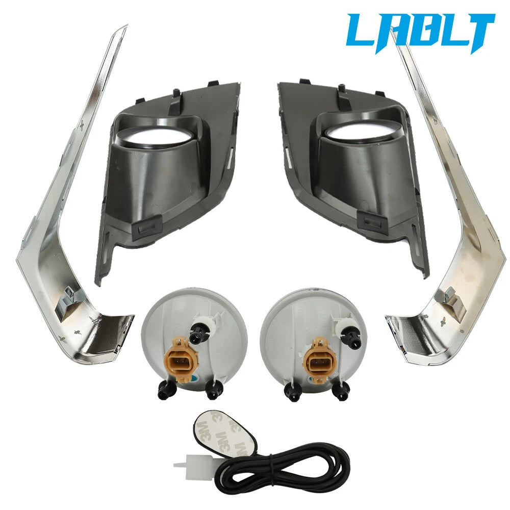 Halogen Front Fog Lights w/Bezel Switch for Chevy Traverse (2018–2021)