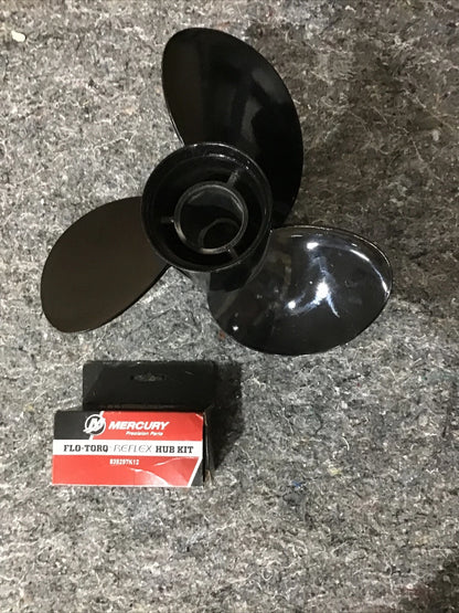 Propeller with Hub Kit for Mercury Blk Max (Used, 10-3/8x14P, 816706A45)