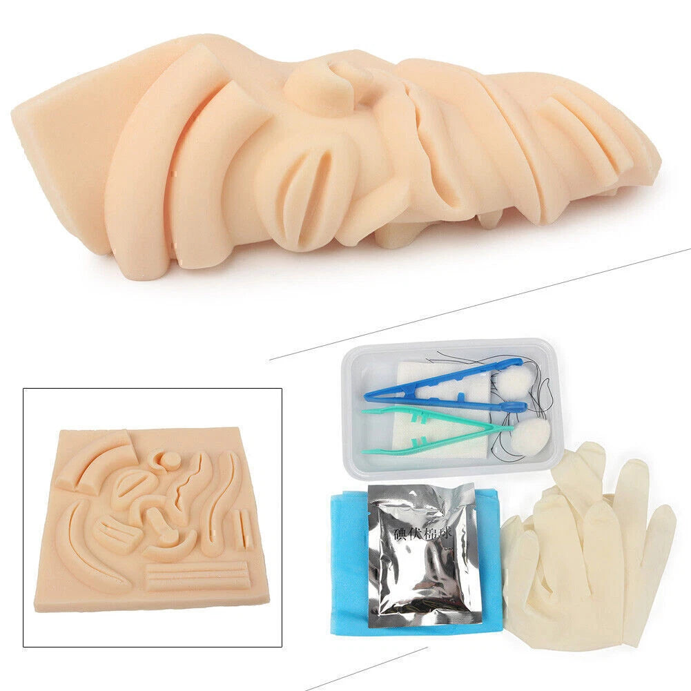 Medical Suture Training Pad for Human Skin Simulation (Anatomical Model)