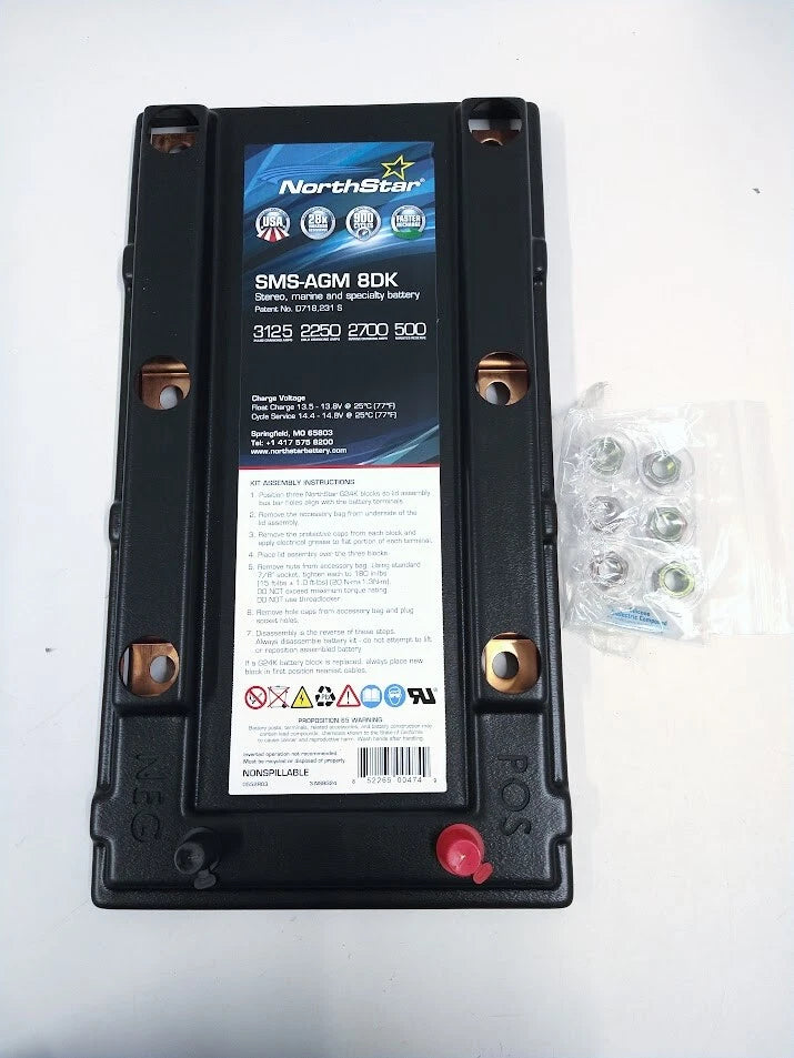 Northstar SMS-AGM 8DK Marine Battery Kit for Specialty Applications