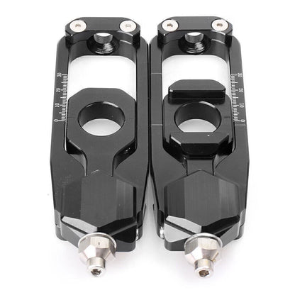 Rear Chain Regulator Tensioners Black Pair for Yamaha MT-09/FZ-09 (2013–2017)