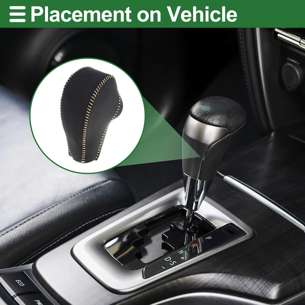 Gear Shift Knob Cover Replacement for Subaru Forester (2014–2017) Faux Leather
