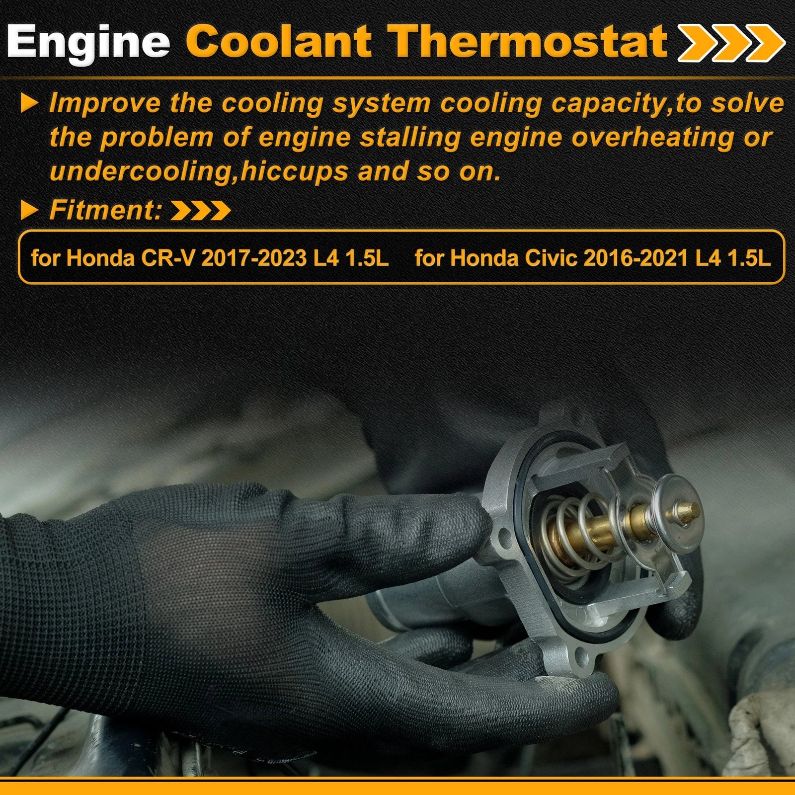 Engine Coolant Thermostat Replacement for Honda CR-V 2017–2023 1.5L L4