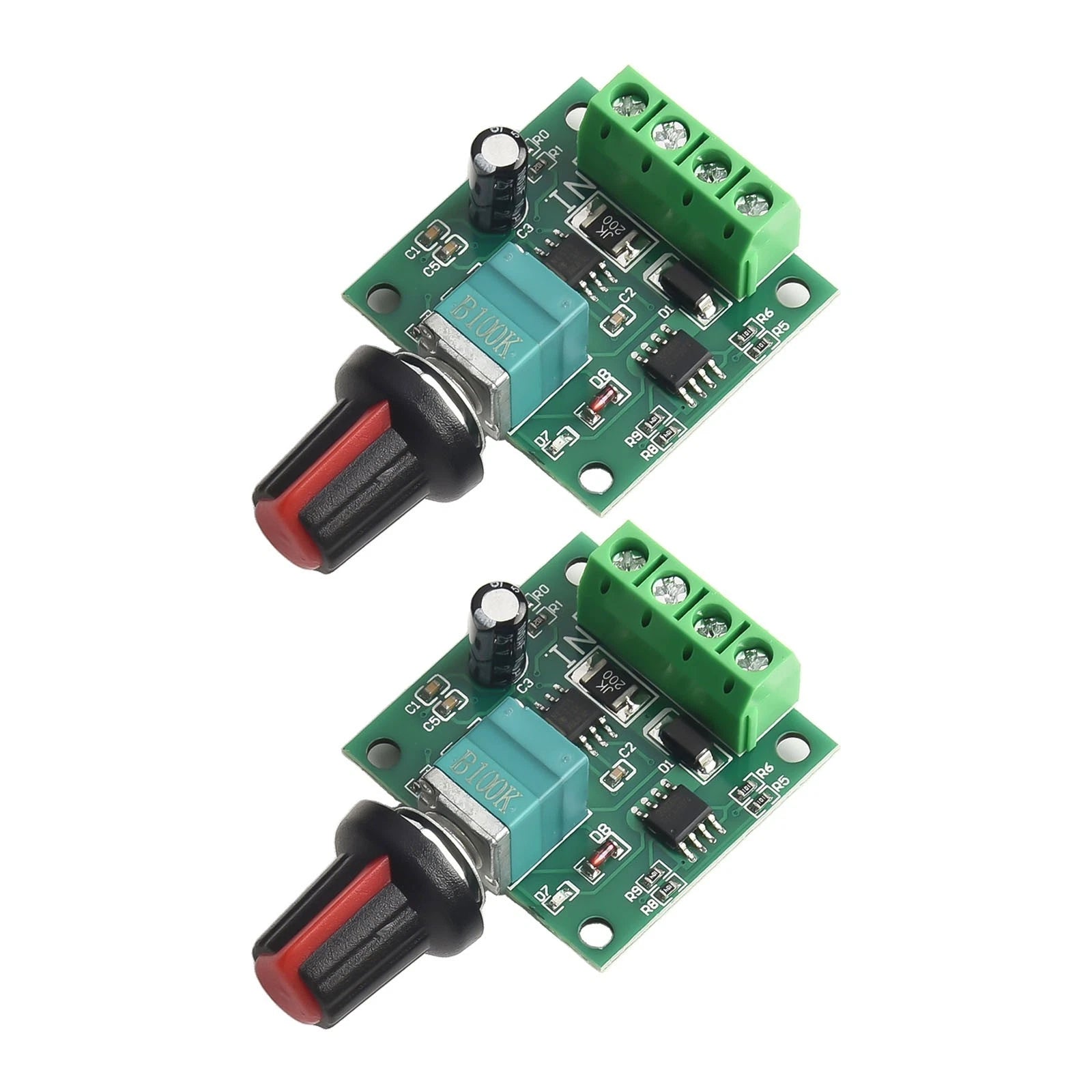 Speed Control Regulator for PWM DC Motors with Indicator Light