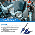 Windshield Bolts for Harley Davidson Touring Electra Glide/Ultra (2014–2024) Blue