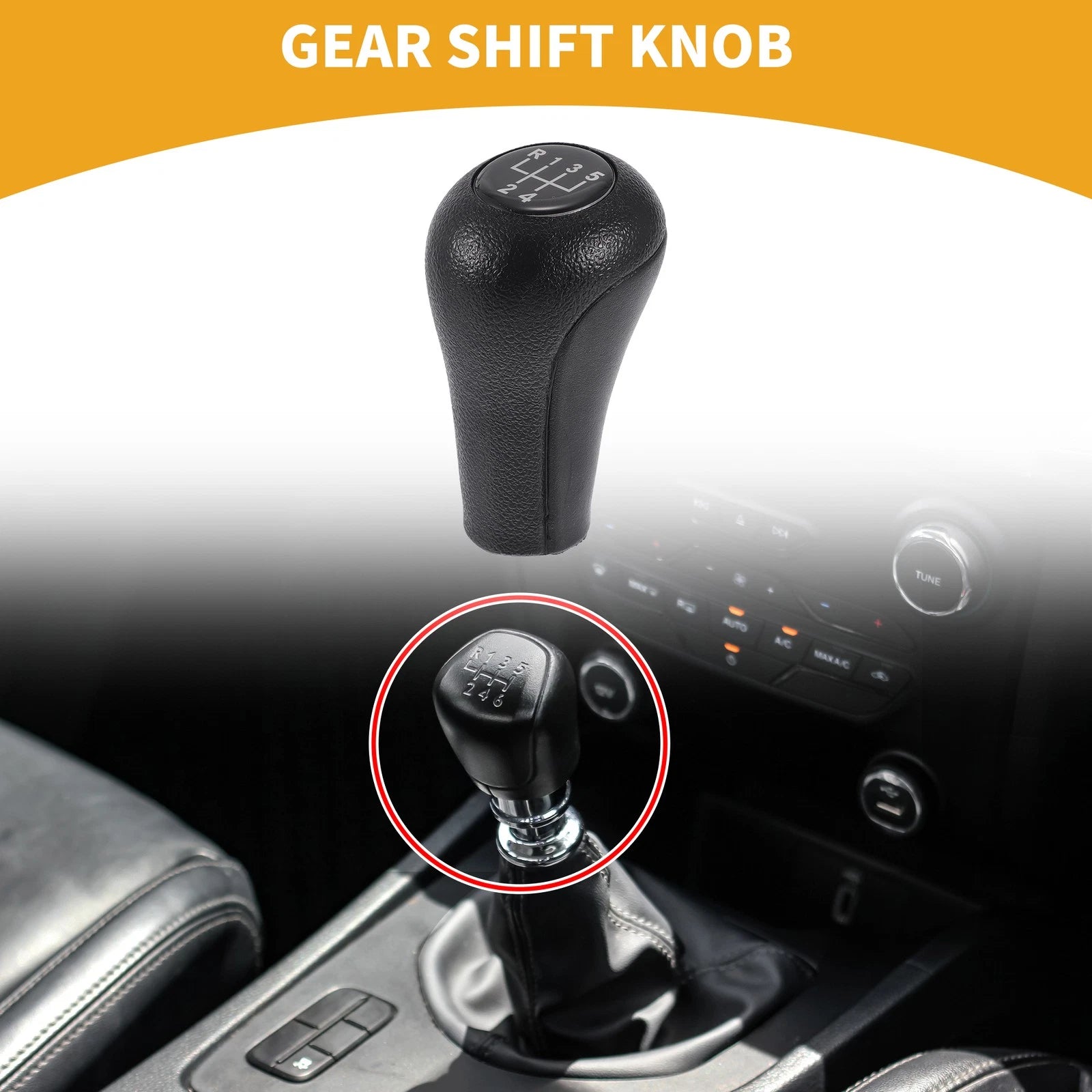 5 Speed Manual Shifter Knob for BMW 3 Series E30 E36 E46 (1983–2005) Plastic