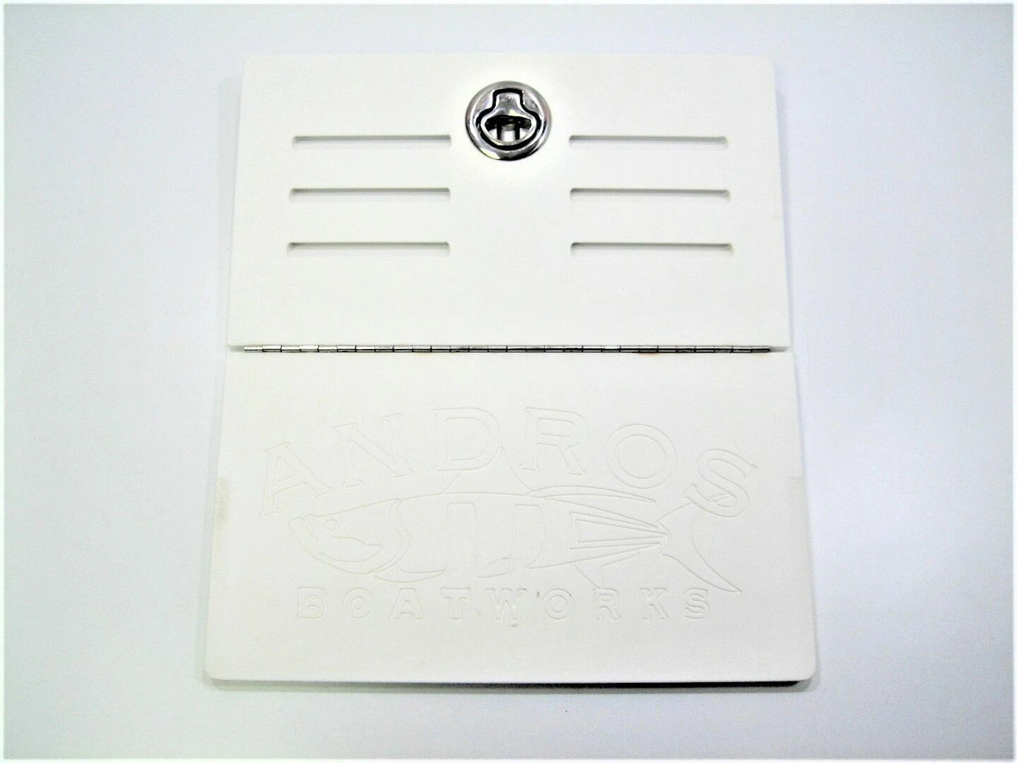 Vented Engraved Folding Hatch Door for Andros Boatworks (BLEM)
