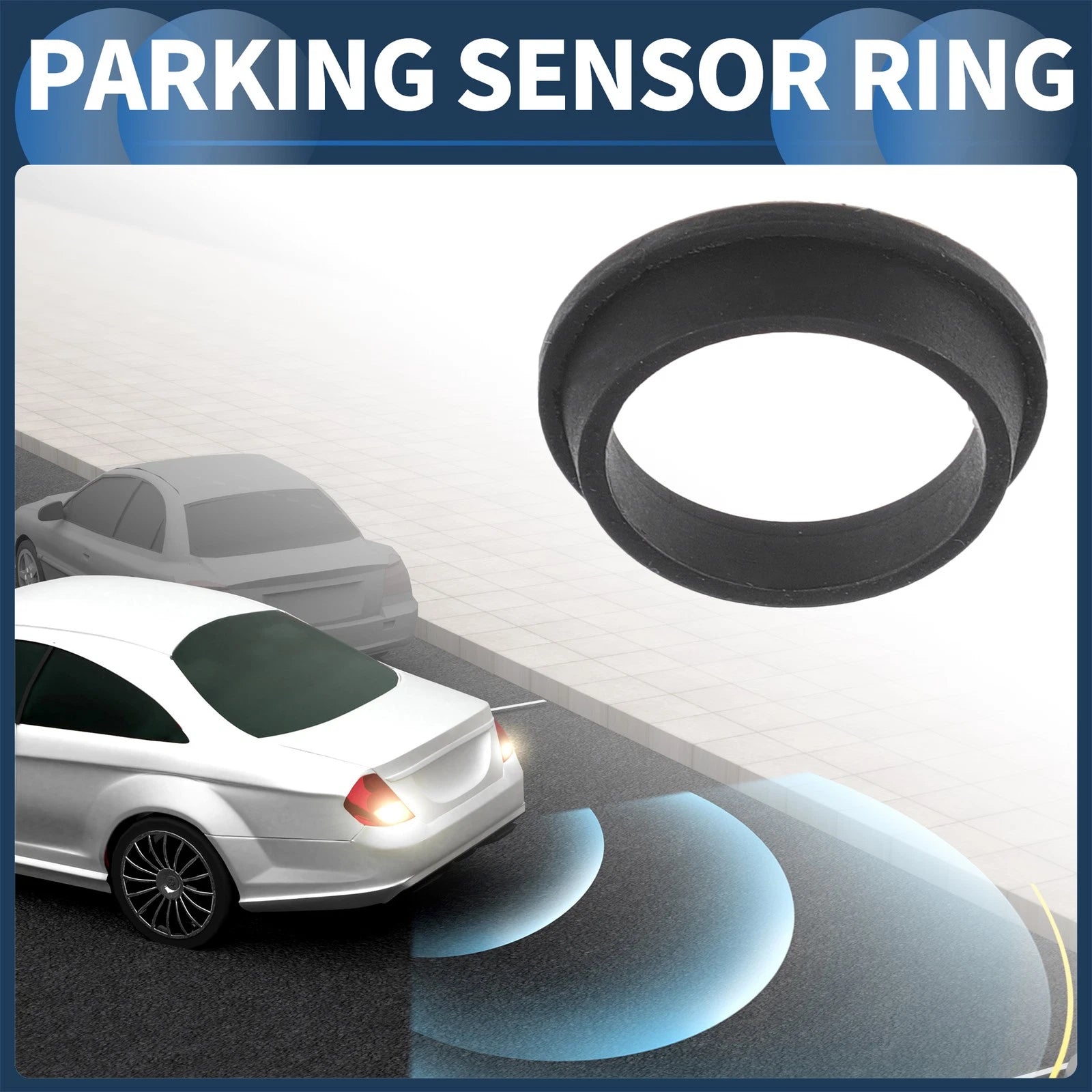 Parking Sensor Seal Rear Replacement Set for BMW 128i (2008–2013) 10 Pcs