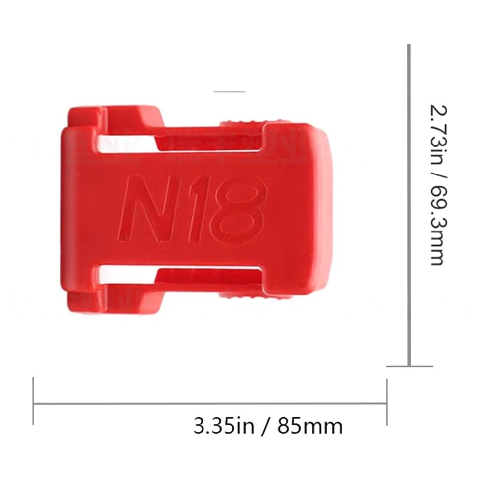 Organizer for 18V Tool Batteries with Belt Clip Holder