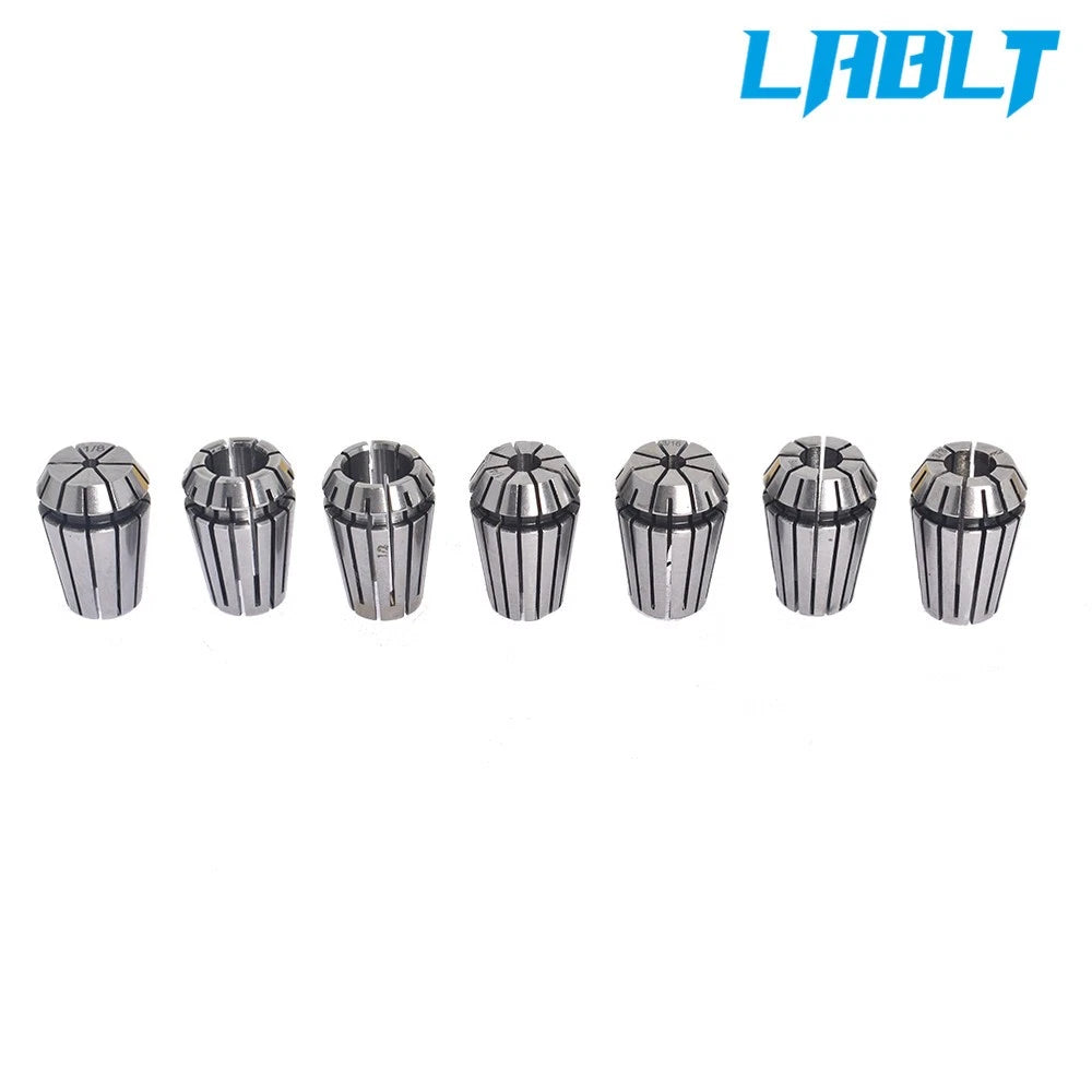 7Pcs ER20 Spring Collet Set 1/8''-1/2'' for CNC Lathe Engraving Machine