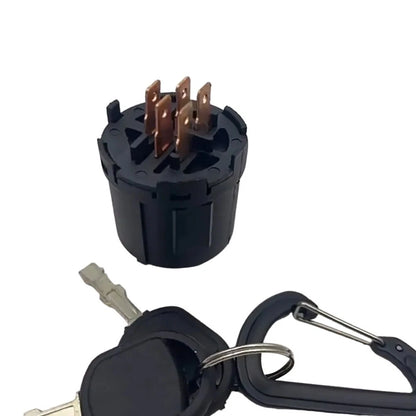 Replacement Ignition Switch for Lawn Mowers 3 Position 5 Pin