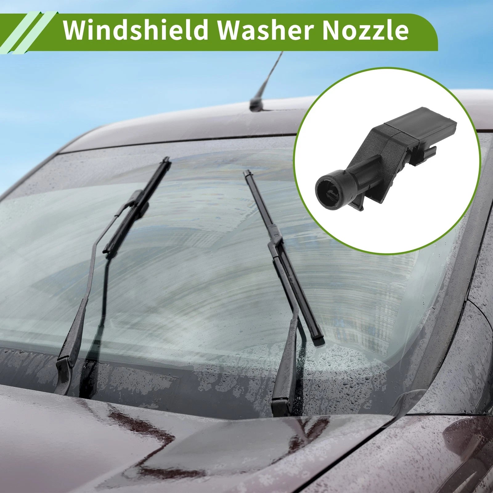 Windshield Washer Nozzle with Hose Connector for Honda CR-V (2007–2019)