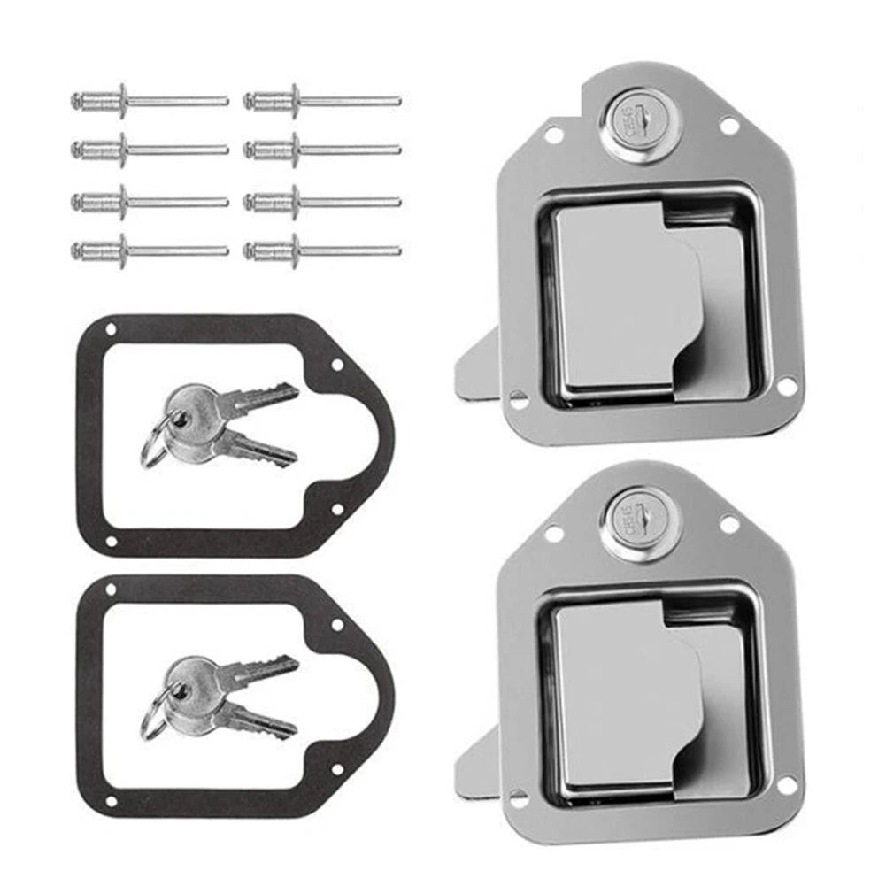 Replacement Paddle Lock Kit for Truck Toolbox Trailer UTV Campervan with 4 Keys
