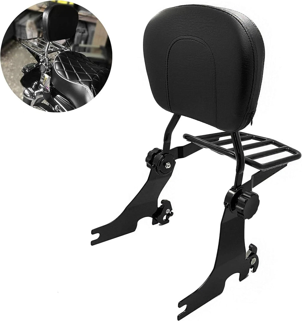 Backrest Sissy Bar with Luggage Rack for Harley Softail (2000–2023)