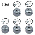 Set of 5 Carburetor Float Bowls for Briggs & Stratton (495933, 494378, 693614)
