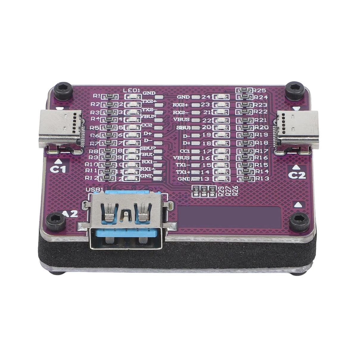 Type C Cable Tester for USB Interface C1 and C2