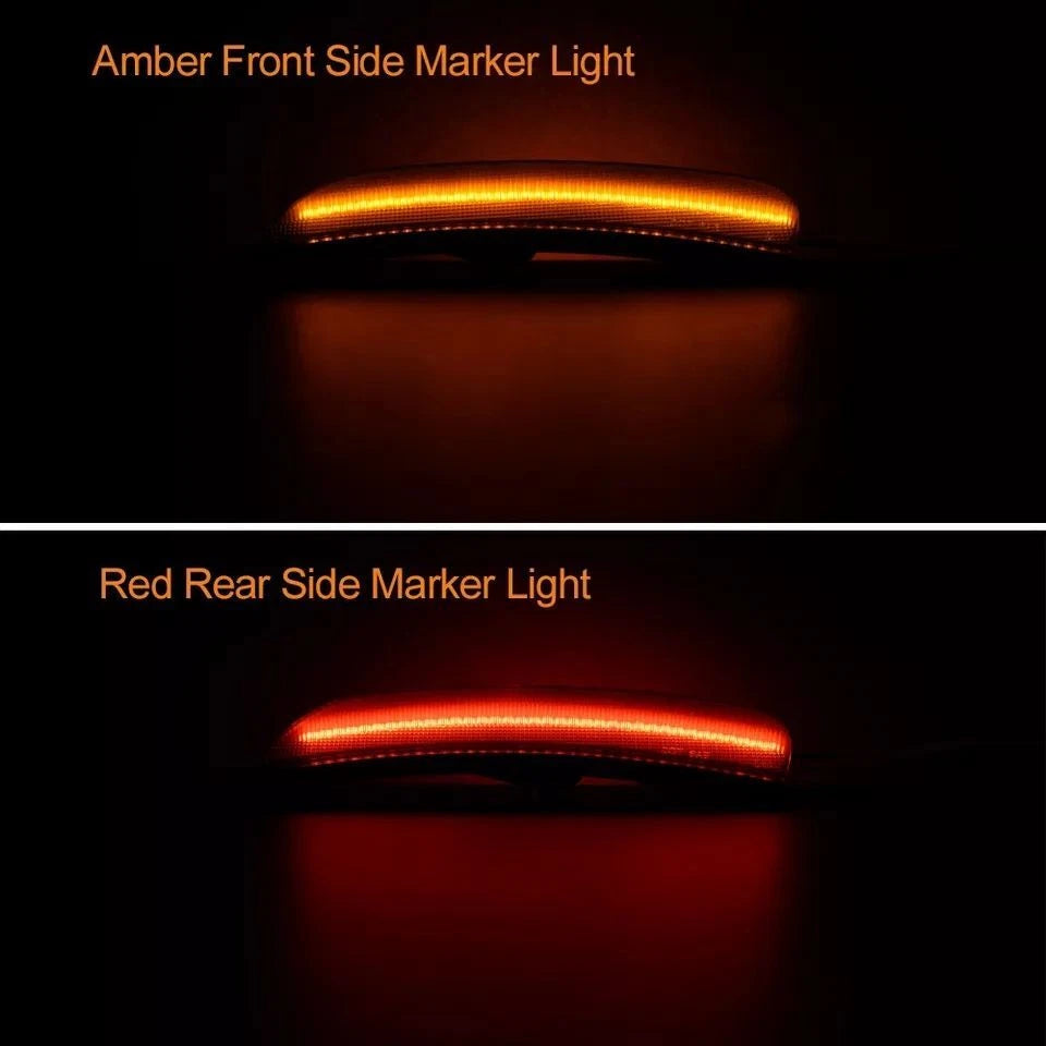 Front & Rear Smoke LED Side Marker Lights for Chrysler Pacifica (2017–2022)