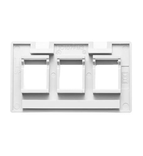 3-Port Faceplate for Icc IC107FM3WH