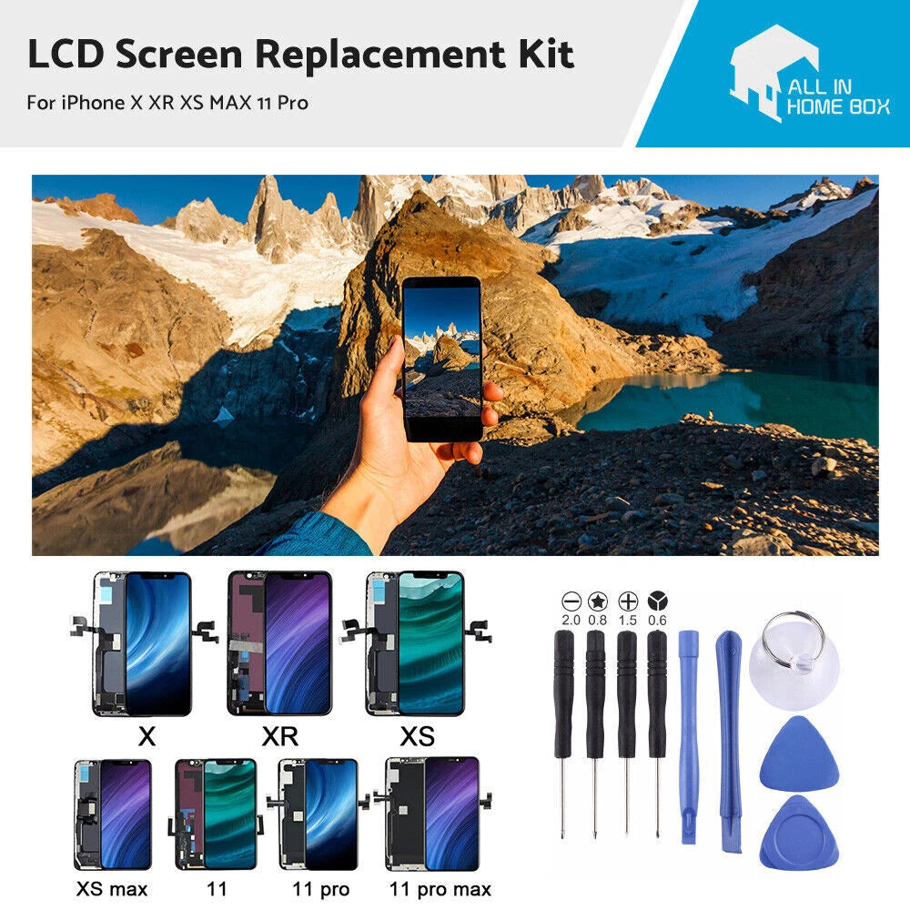 LCD Screen Touch Digitizer for iPhone X XR XS MAX 11 Pro (2017–2020)