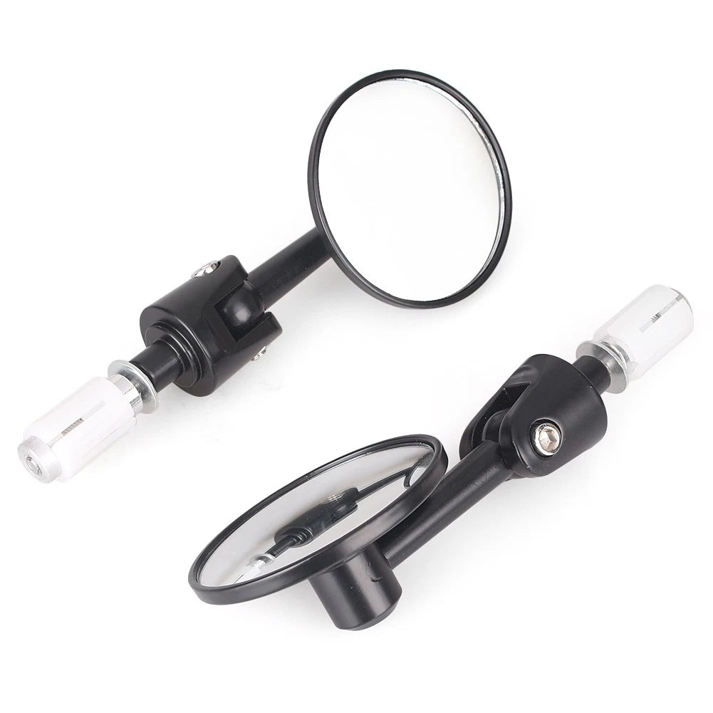 7/8'' Round Rear View Handlebar Mirrors for Honda Suzuki Kawasaki (Universal)