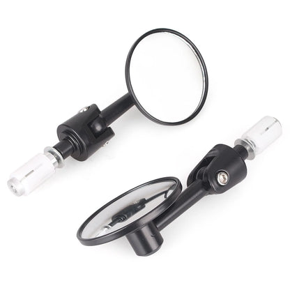 7/8'' Round Rear View Handlebar Mirrors for Honda Suzuki Kawasaki (Universal)