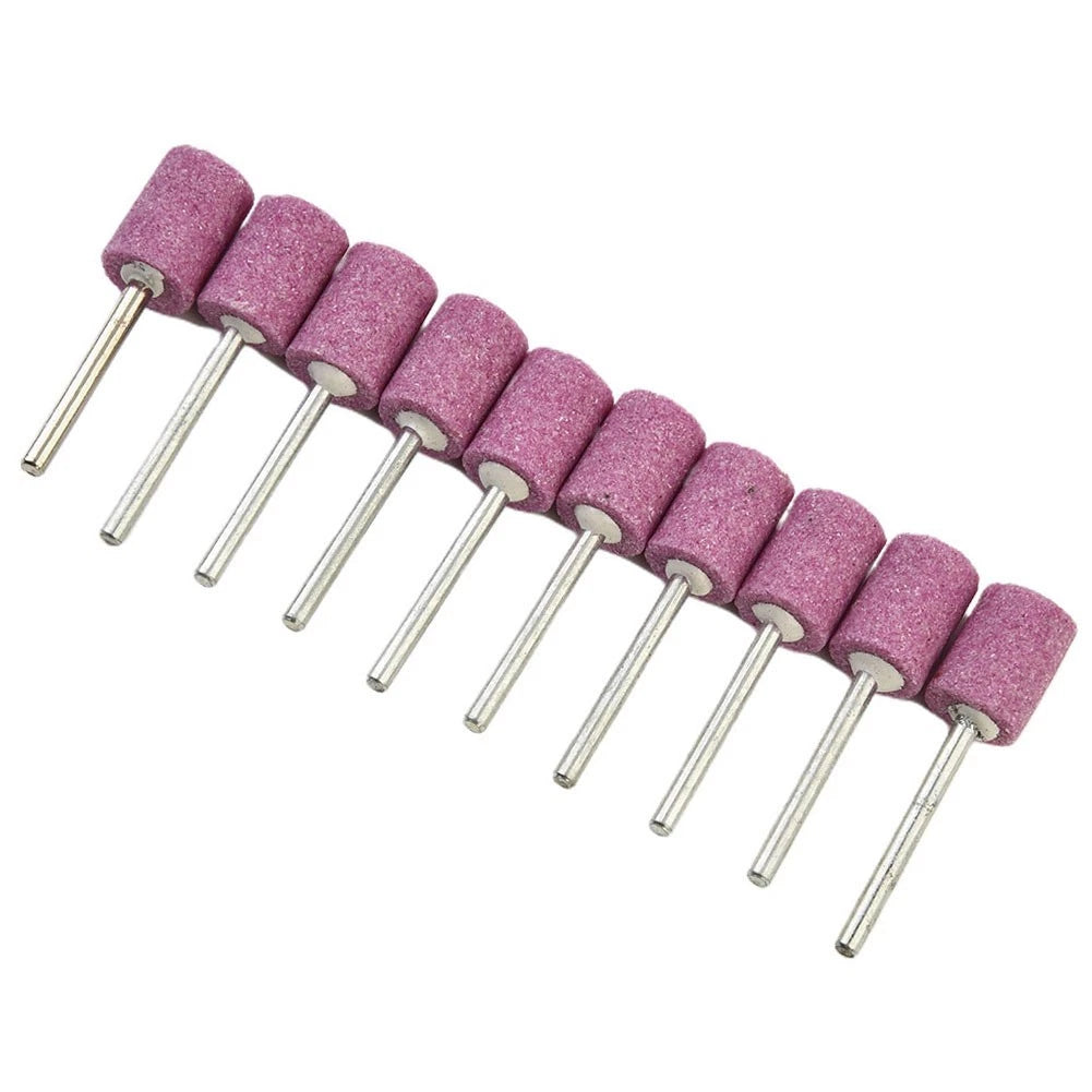Chrome Corundum Abrasive Mounted Stones 12mm Cylinder