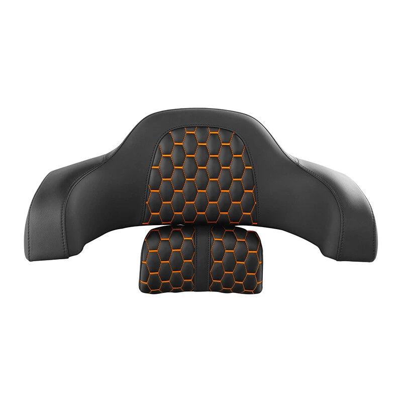 Rear Trunk Passenger Backrest for Indian Chieftain (2014–2023) Black Orange