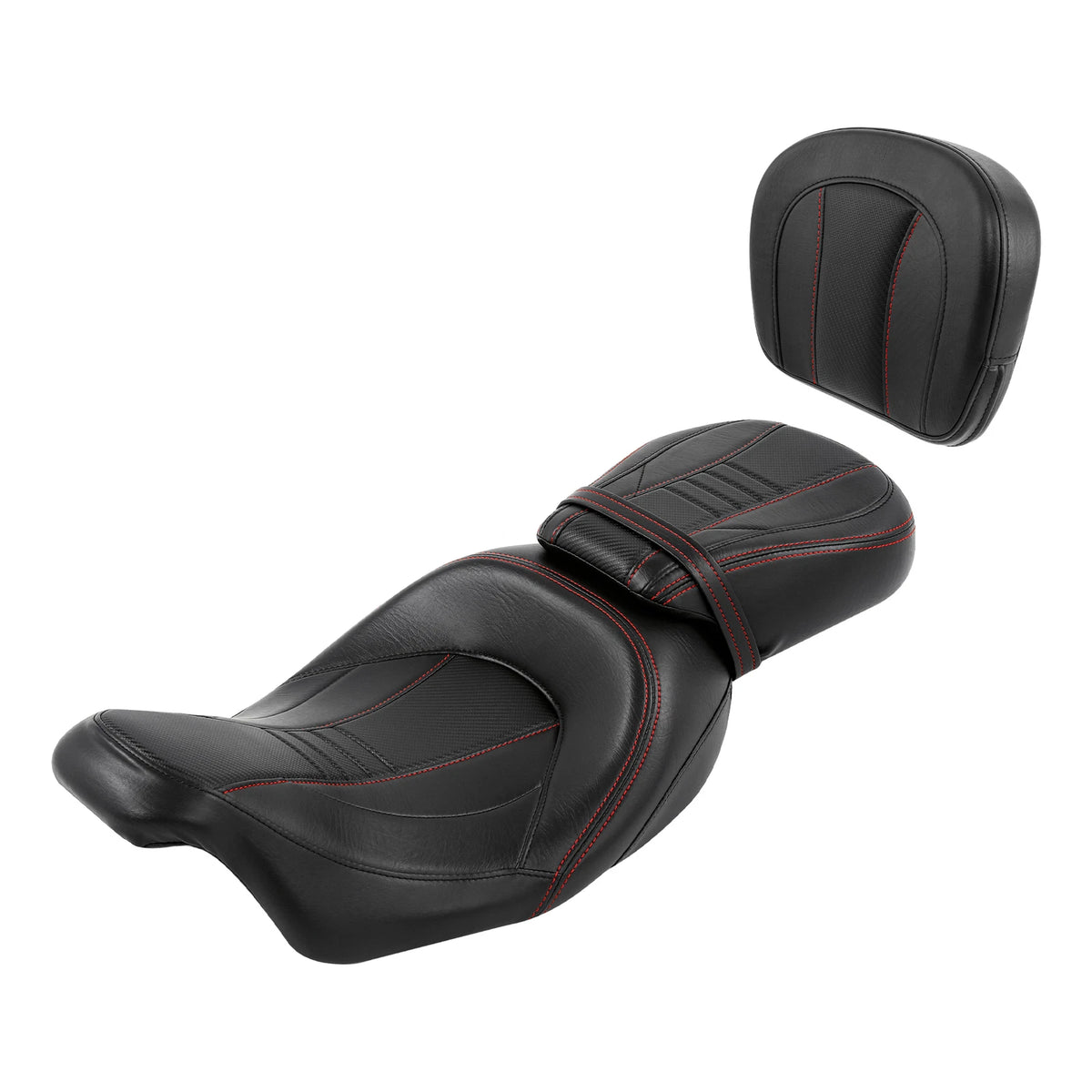 Driver Passenger Seat & Backrest Pad for Harley Street Road Glide (2009–2023)