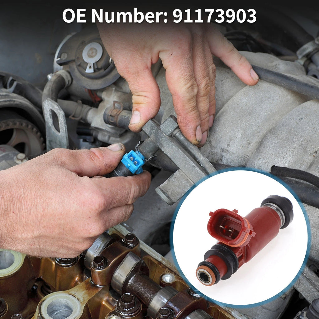 Fuel Injector Replacement for Chevy Metro LSi 1.3 (1998–2001) 1 Piece Red